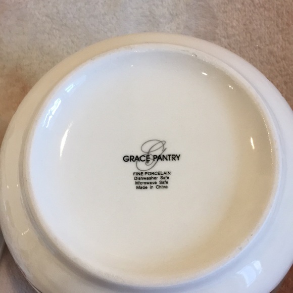 Grace Pantry Fine Porcelain Ceramic Food Storage Containers Set of 2 Floral NWT - Picture 15 of 16